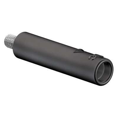 Staubli Black Female Banana Socket, 4 mm Connector, Screw Termination, 32A, 600V, Nickel Plating