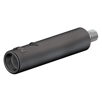 Staubli Black Female Banana Socket, 4 mm Connector, Screw Termination, 32A, 600V, Nickel Plating