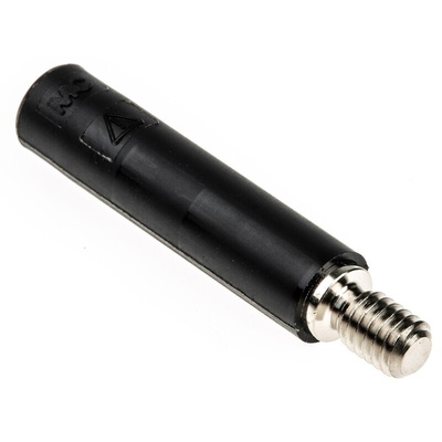 Staubli Black Female Banana Socket, 4 mm Connector, Screw Termination, 32A, 600V, Nickel Plating