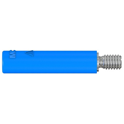 Staubli Blue Female Banana Socket, 4 mm Connector, Screw Termination, 32A, 600V, Nickel Plating