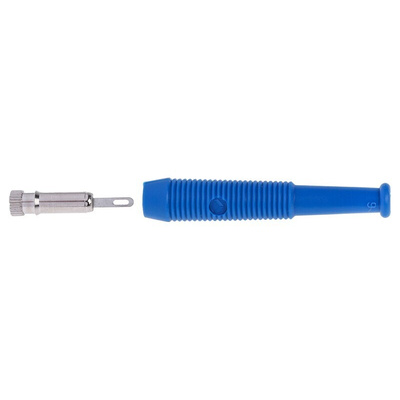 Hirschmann Test & Measurement Blue Female Banana Socket, 2mm Connector, Solder Termination, 6A