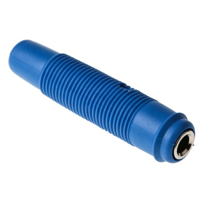 Hirschmann Test & Measurement Blue Female Banana Socket, 4 mm Connector, Solder Termination, 16A, 30 V ac, 60V dc,