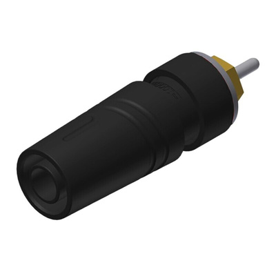 Hirschmann Test & Measurement Black Female Banana Socket, 4 mm Connector, Solder Termination, 24A, 1000V ac/dc, Gold