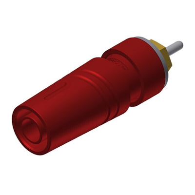 Hirschmann Test & Measurement Red Female Banana Socket, 4 mm Connector, Solder Termination, 24A, 1000V ac/dc, Gold