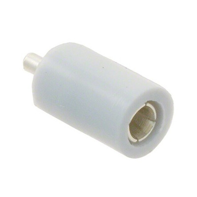 Cinch Connectors White Female Test Socket, 2mm Connector, Solder Termination, 5A, Silver Plating