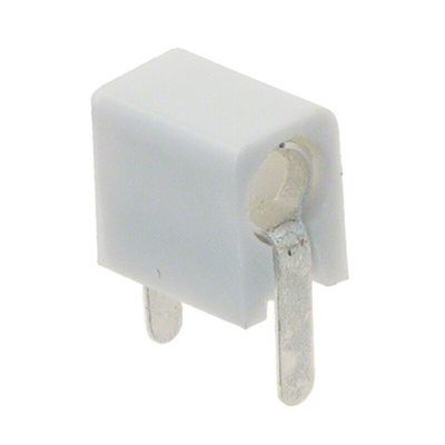 Cinch Connectors White Male Banana Connector, Solder Termination, 5A, 1.5kV, Silver Plating