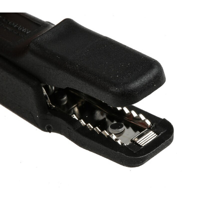 Hirschmann Test & Measurement Crocodile Clip 4 mm Connection, Brass Contact, 25A, Black