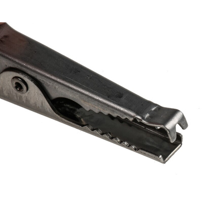 Hirschmann Test & Measurement Crocodile Clip 4 mm Connection, Stainless Steel Contact, 4A