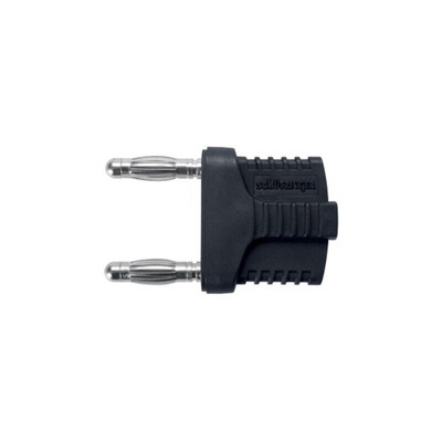 Schutzinger Black Male Banana Plug, 4 mm Connector, Plug In Termination, 12A, 33 V ac, 70V dc, Nickel Plating