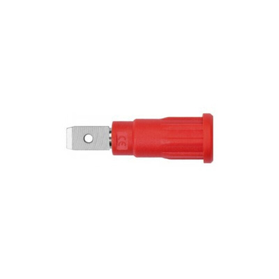 Schutzinger Red Male Banana Connector, 10A, 600V