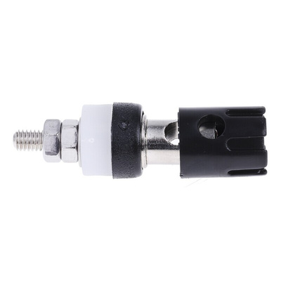 RS PRO 15A, Black, Red Binding Post - 7.2mm Hole Diameter