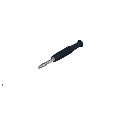 Hirschmann Test & Measurement Black Male Banana Connector, 6A, 30 V ac, 60V dc