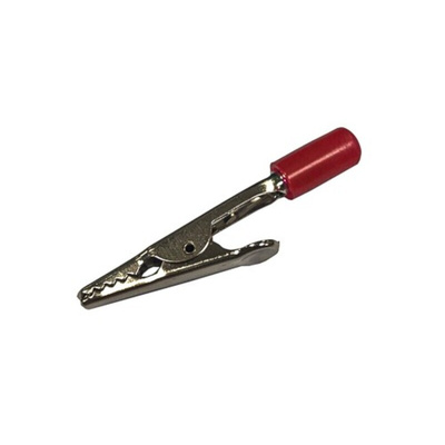 RS PRO Crocodile Clip, Nickel Plated Contact, 4A, Silver