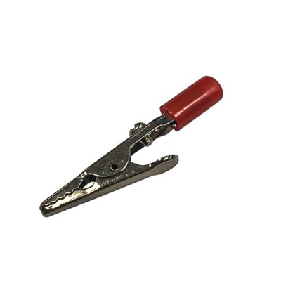 RS PRO Crocodile Clip, Nickel Plated Contact, 4A, Silver