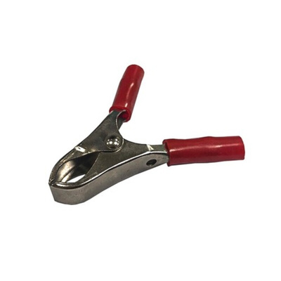 RS PRO Crocodile Clip, Nickel Plated Contact, 15A, Silver
