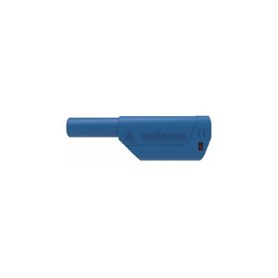 Schutzinger Black Male Banana Plug, 4 mm Connector, Solder Termination, 32A, 1kV, Nickel Plating