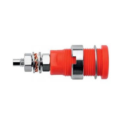 Schutzinger Red Male Banana Socket, M4 Thread Termination, 32A, 1kV