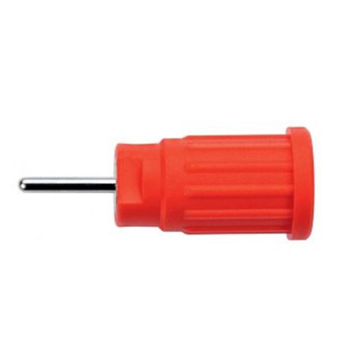 Schutzinger Blue Male Banana Socket, Press-In Termination, 24A, 1kV, Nickel Plating