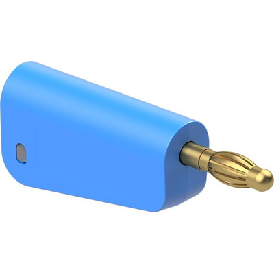 Staubli Blue Plug Test Plug, Screw Termination, 32A, 30V ac, Gold Plating