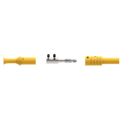 Electro PJP Yellow Male Banana Plug, Screw Termination, 36A, 1kV