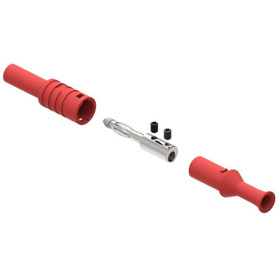 Electro PJP Red Male Banana Plug, Screw Termination, 36A, 1kV