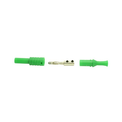 Electro PJP Green Male Banana Plug, Screw Termination, 36A, 1kV