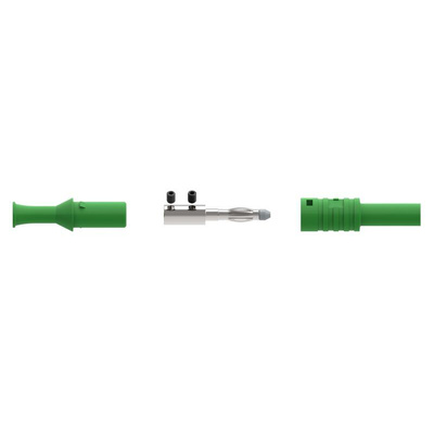 Electro PJP Green Male Banana Plug, Screw Termination, 36A, 1kV