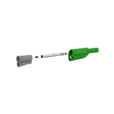 Electro PJP Green Male Banana Socket, Screw Termination, 36A, 300 → 1000V