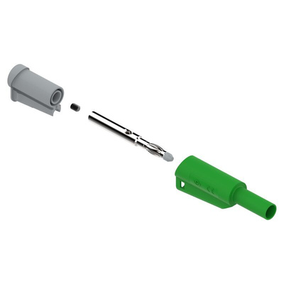Electro PJP Green Male Banana Socket, Screw Termination, 36A, 300 → 1000V