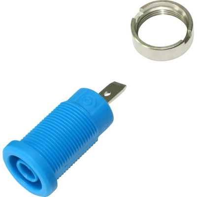 Electro PJP Blue Female Banana Socket, Plug In Termination, 36A, 600 → 1000V