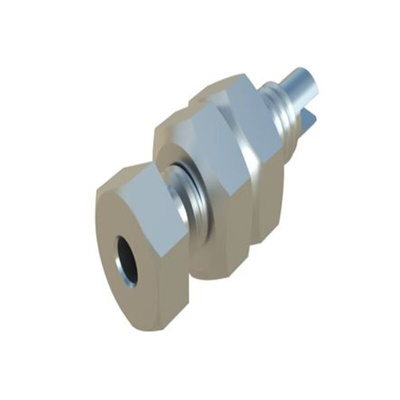 Hirschmann Test & Measurement Silver Female Banana Connector, 2mm Connector, M4 Thread, Solder Termination, 6A, 60V dc,