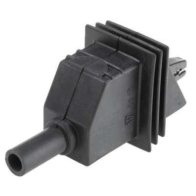 RS PRO Crocodile Clip 4 mm Connection, 10A, Black