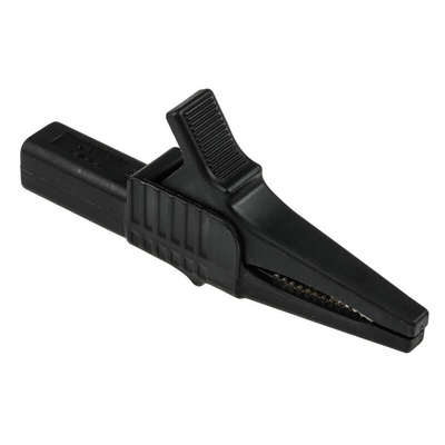 Staubli Crocodile Clip 4 mm Connection, 32A, Black, Red