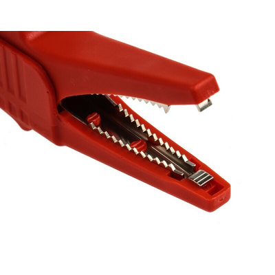 Staubli Crocodile Clip 4 mm Connection, 32A, Black, Red
