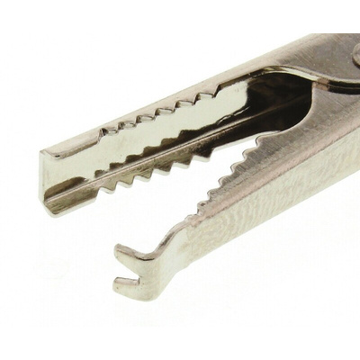 Hirschmann Test & Measurement Crocodile Clip 4 mm Connection, Nickel-Plated Steel Contact, 4A