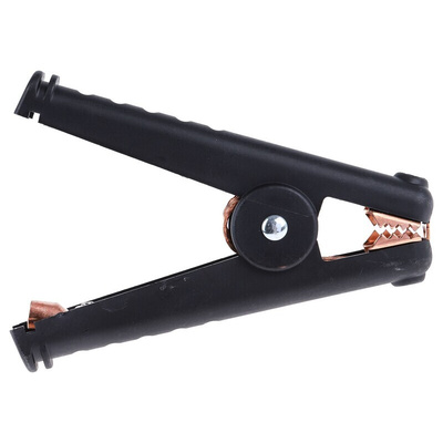 Mueller Electric Crocodile Clip, Copper Contact, 300A, Black