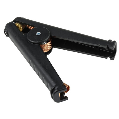 Mueller Electric Crocodile Clip, Copper Contact, 400A, Black