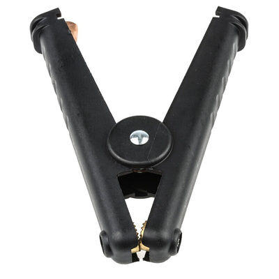 Mueller Electric Crocodile Clip, Copper Contact, 400A, Black