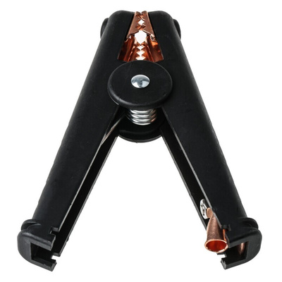 Mueller Electric Crocodile Clip, Copper Contact, 300A, Black