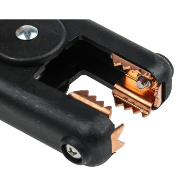 Mueller Electric Crocodile Clip, Copper Contact, 300A, Black