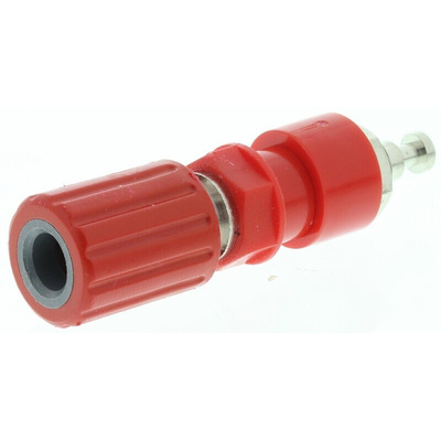 Schutzinger 36A, Red Binding Post With Brass Contacts and Nickel Plated