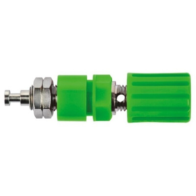 Schutzinger 36A, Green Binding Post With Brass Contacts and Nickel Plated