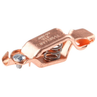 Mueller Electric Crocodile Clip, Copper Contact, 40A