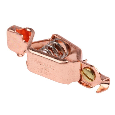 Mueller Electric Crocodile Clip, Copper Contact, 75A