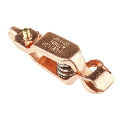 Mueller Electric Crocodile Clip, Copper Contact, 40A