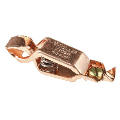 Mueller Electric Crocodile Clip, Copper Contact, 40A