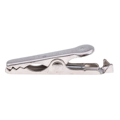 Mueller Electric Crocodile Clip, Nickel-Plated Steel, Steel Contact, 5A