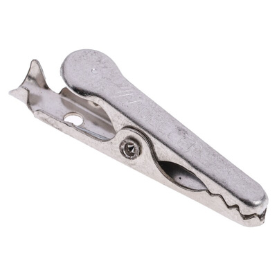 Mueller Electric Crocodile Clip, Nickel-Plated Steel, Steel Contact, 5A