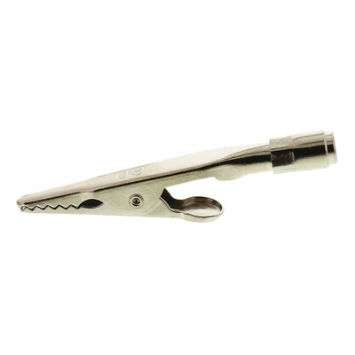 Mueller Electric Crocodile Clip, Nickel-Plated Steel Contact, 10A