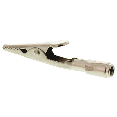 Mueller Electric Crocodile Clip, Nickel-Plated Steel Contact, 10A